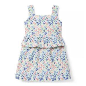 Janie & Jack Ditsy Floral Peplum Dress size 2T Toddler Girl